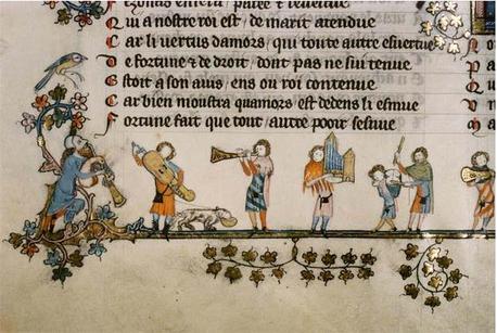 muziek spelen in middeleeuwen