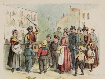 straatzanger roldoek liedblad 1892